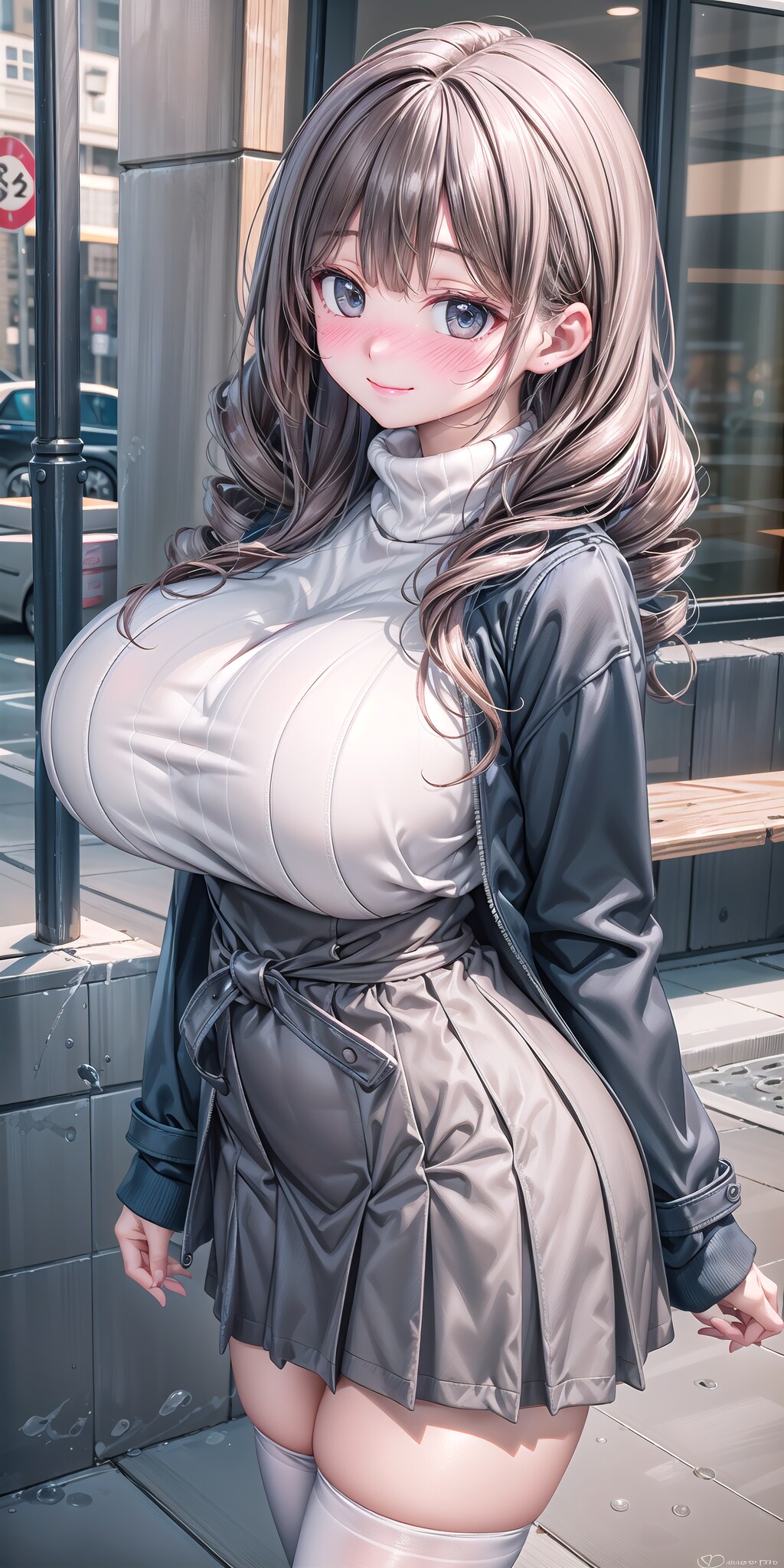 炉利爆乳JKお散歩嬢%私服（イラスト版）