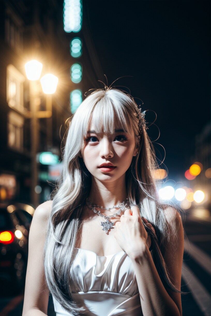 銀髪美人
