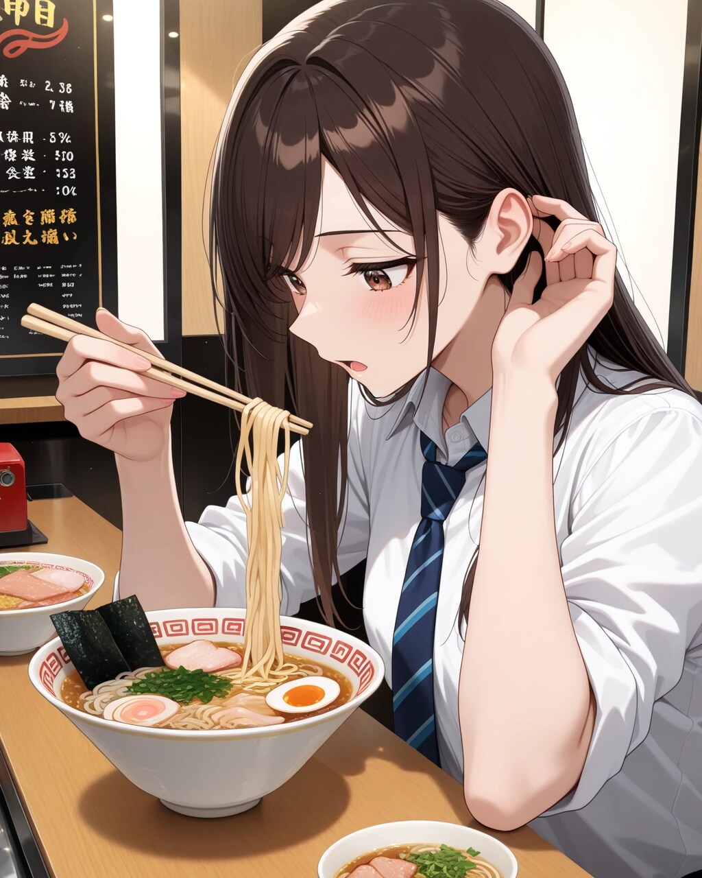 ラーメン、あーん