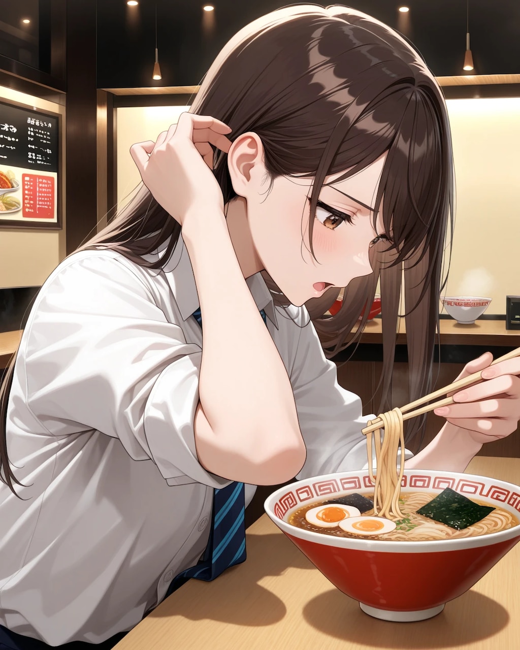 ラーメン、あーん