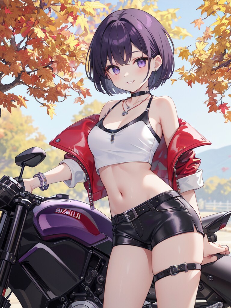 オリジナルキャラ開発中Ⅱ・紫雲院楓フレスカ、紅葉の道を行く