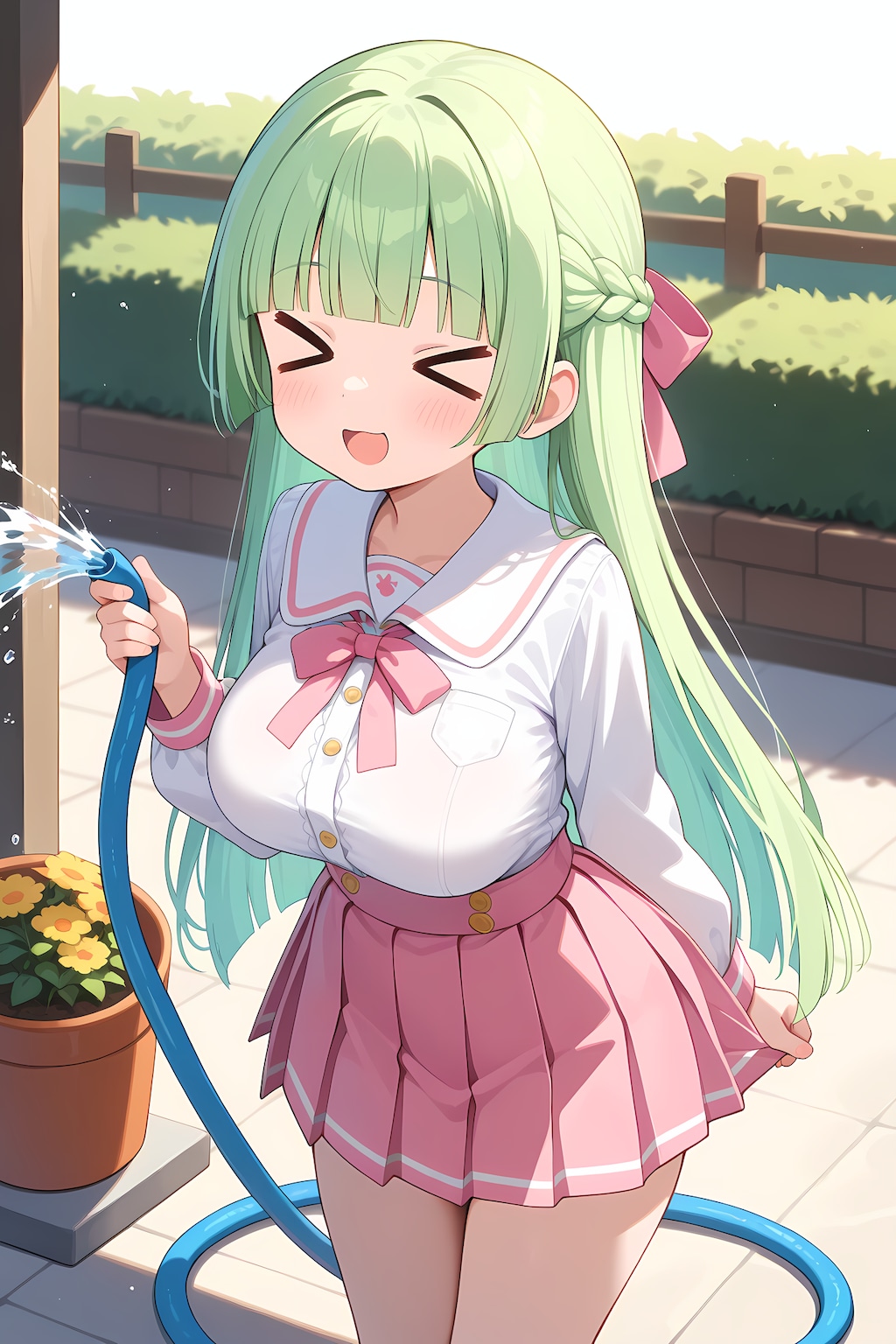 恵みの水を喰らえ！