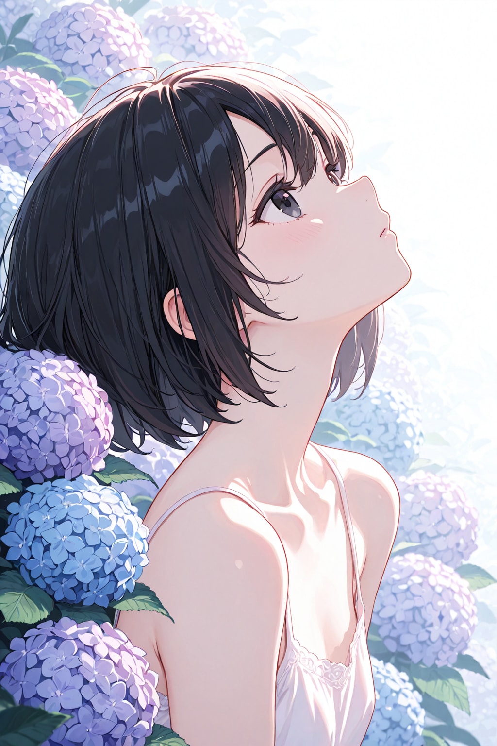 紫陽花と少女(LILY:2)