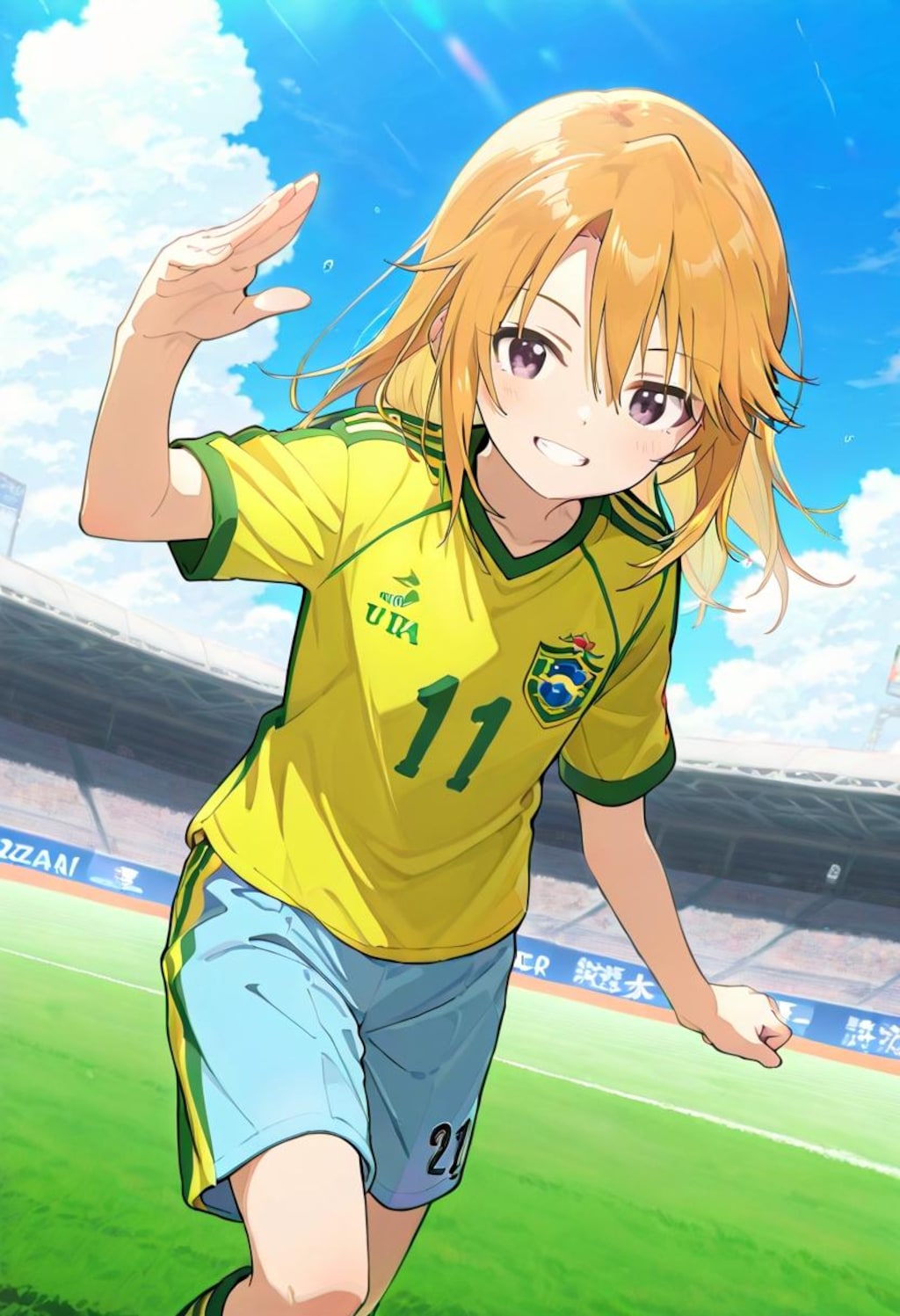 結城晴（616）ブラジルカラーユニホーム