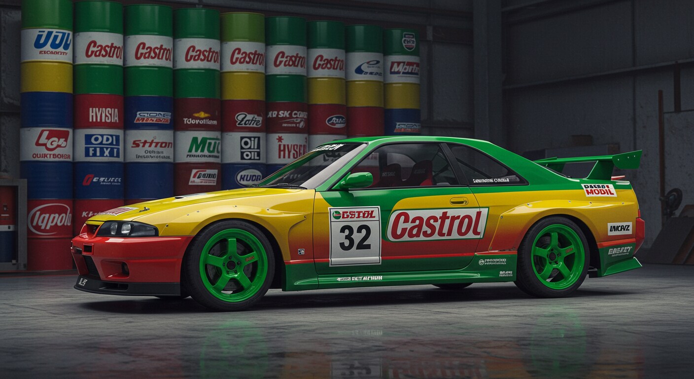 カストロールR33レーシングカー | の人気AIイラスト・グラビア