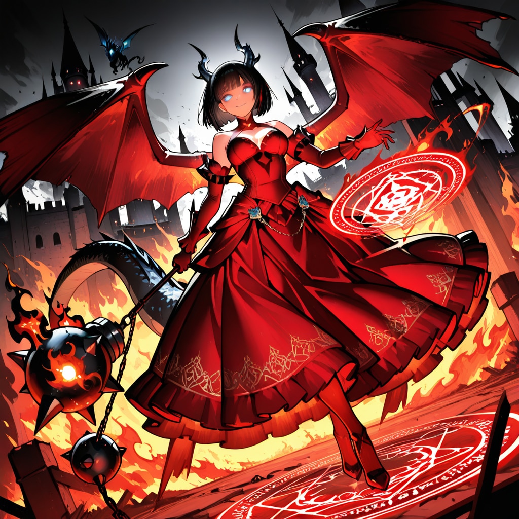 ドラゴン族の王女(赤)