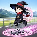 魔法ブースト車輪ショッピングカート魔女さん 2枚目