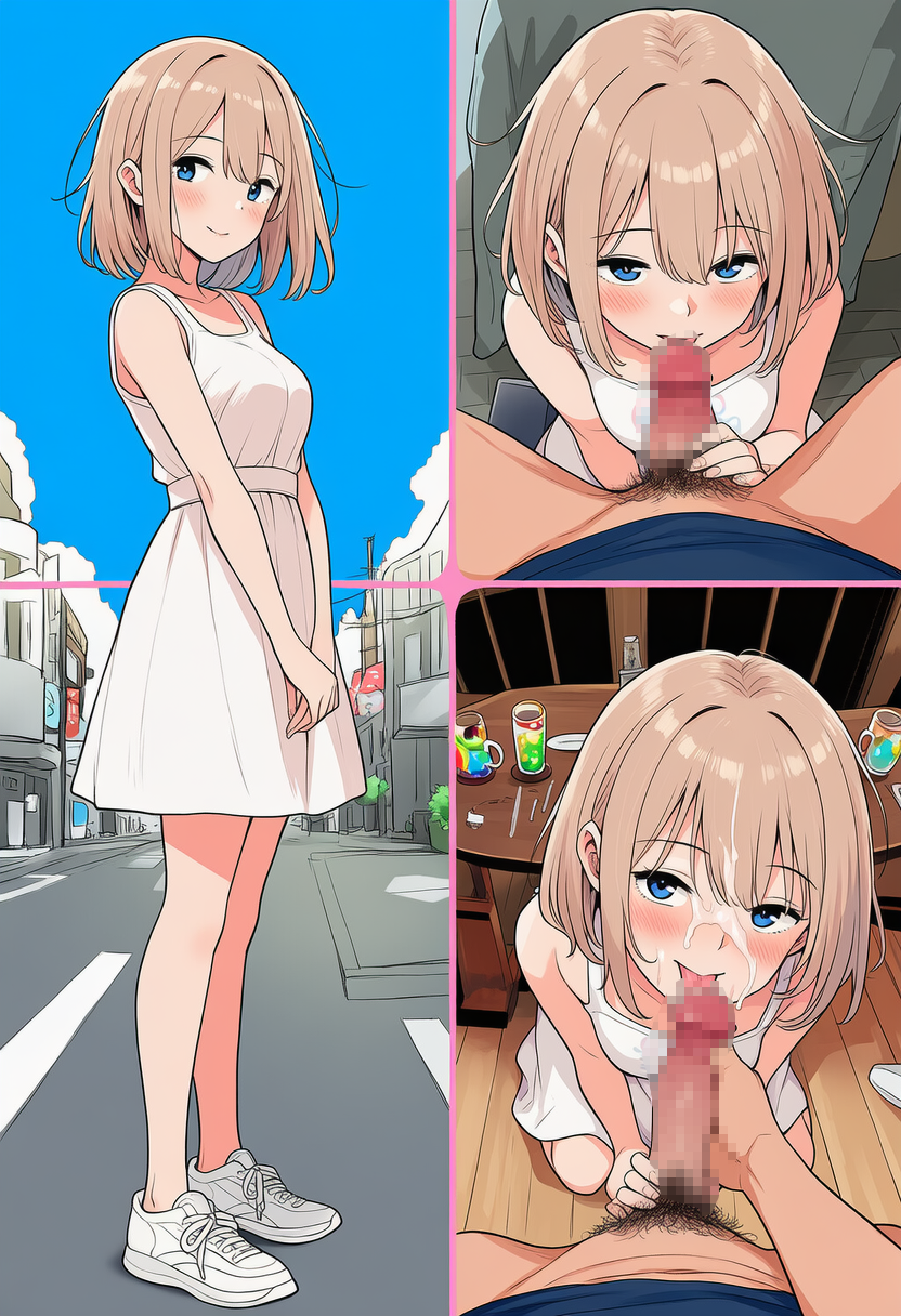 見るからに大人しいJDをナンパして飲ませたら豹変してフェラ