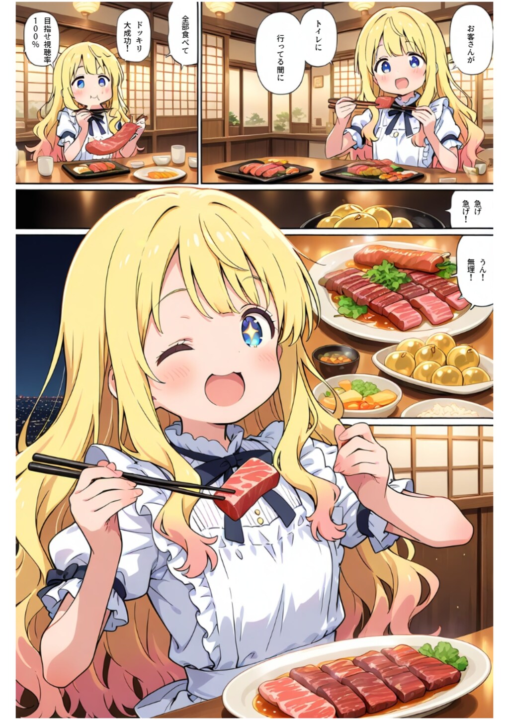 【セリフ入れました】美味しく戴きます