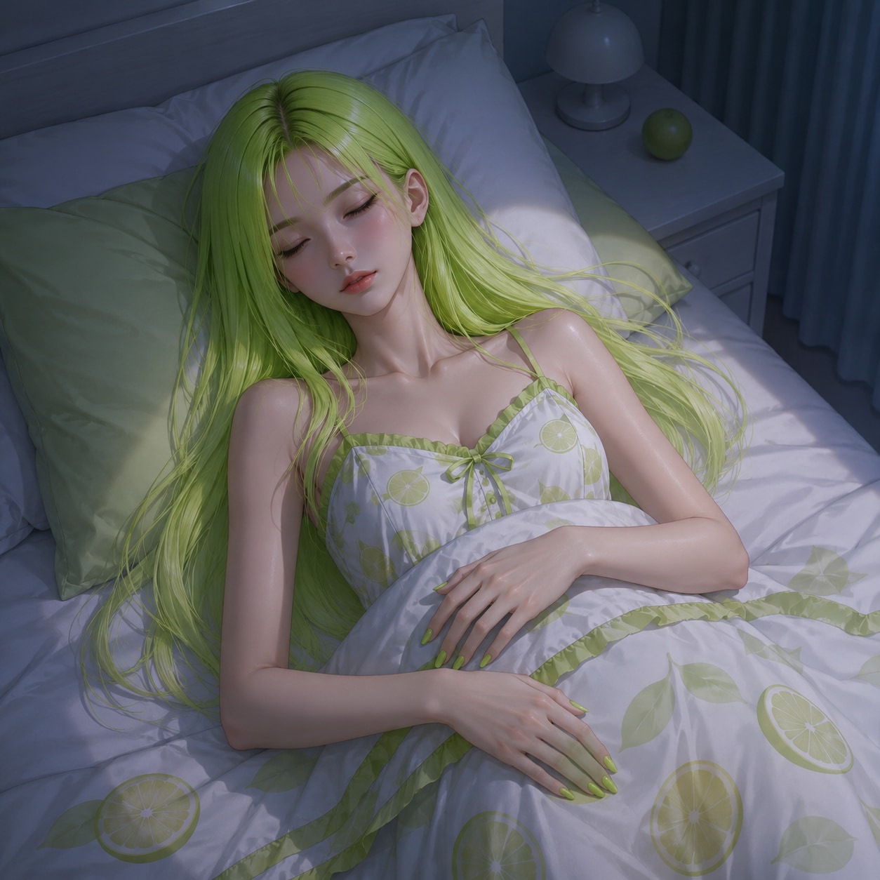 おやすみ🌙（ライムちゃん）