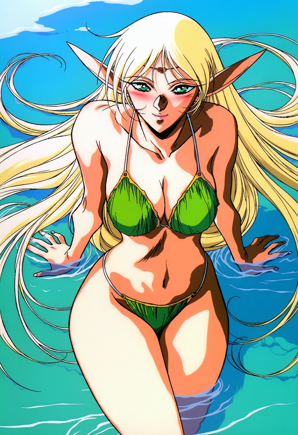 ファンタジービキニコスプレ俯瞰エルフ人妻