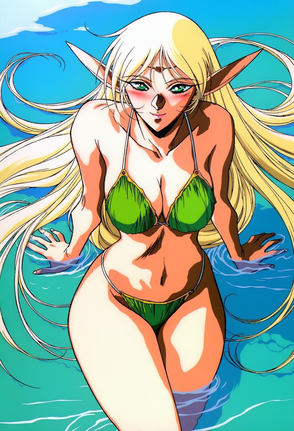 ファンタジービキニコスプレ俯瞰エルフ人妻