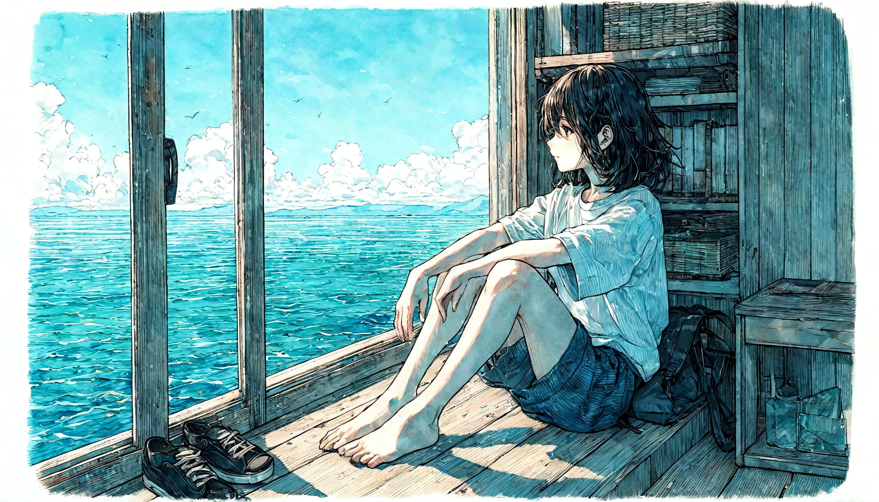 夏空と少女85 | の人気AIイラスト・グラビア