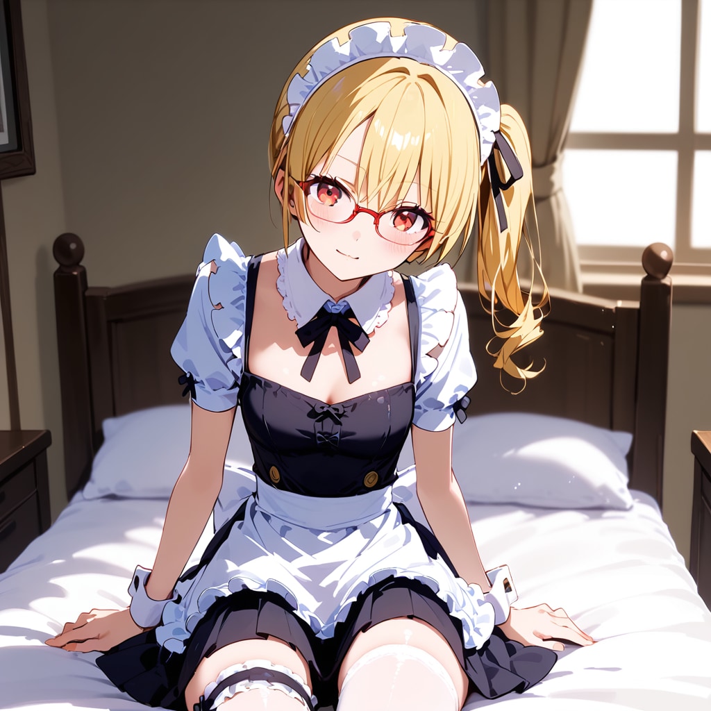 サイドポニー眼鏡っ娘 | の人気AIイラスト・グラビア