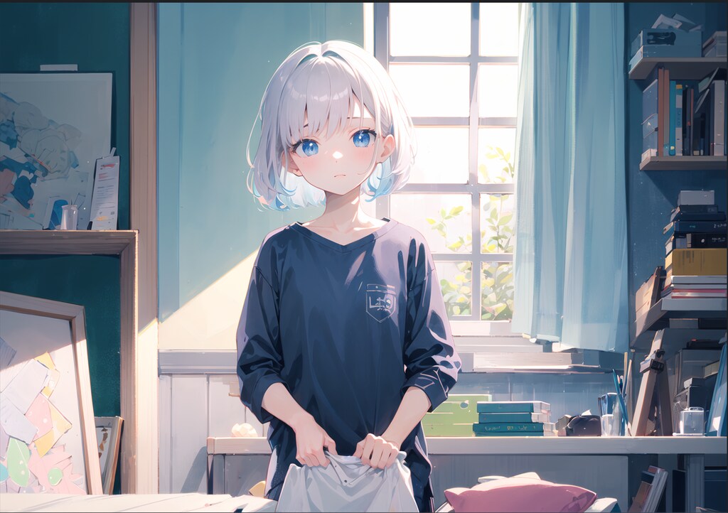 ちちぷいグリモワール掲載イラスト「日常」