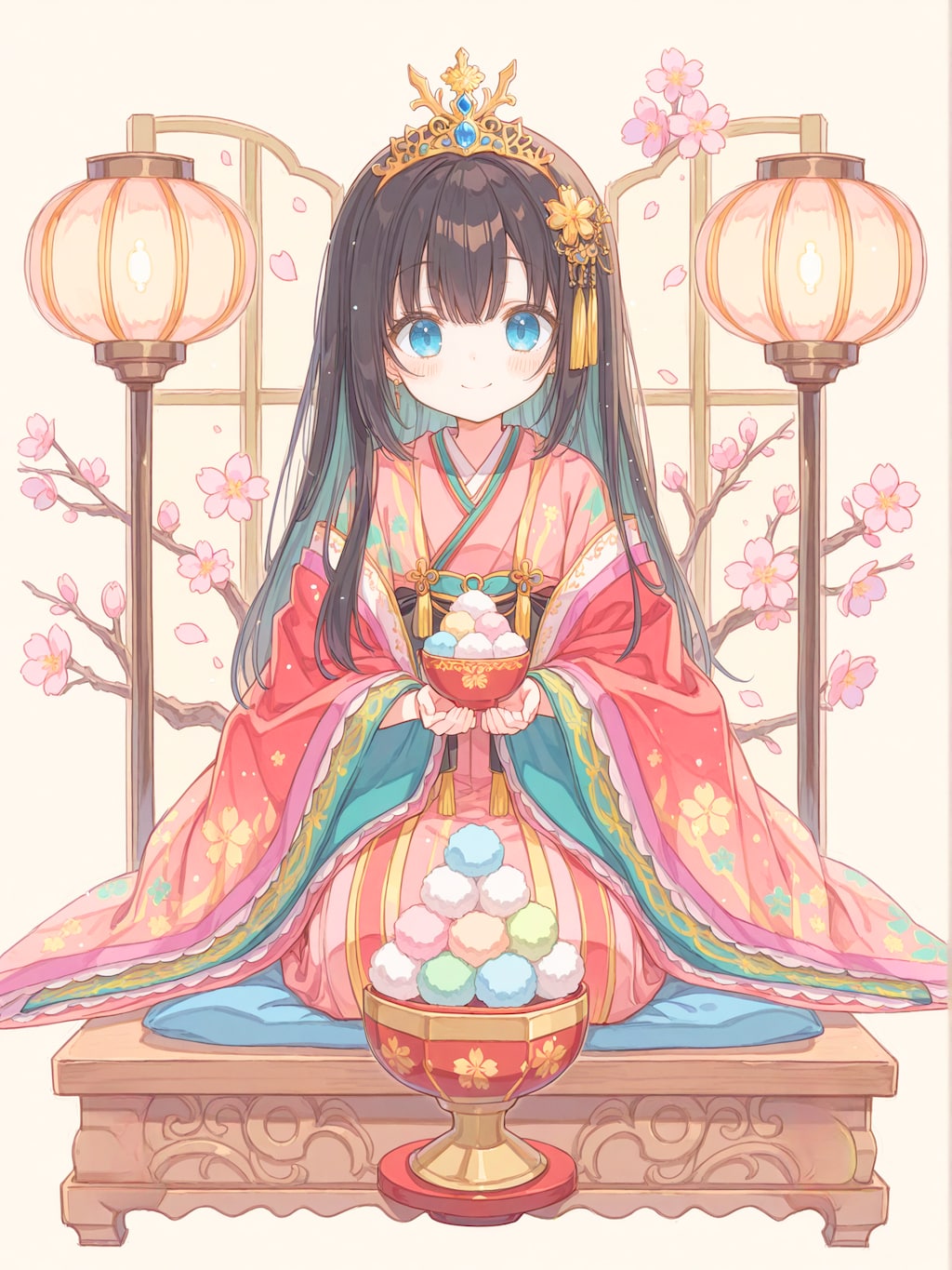 桃の節句のお雛さま