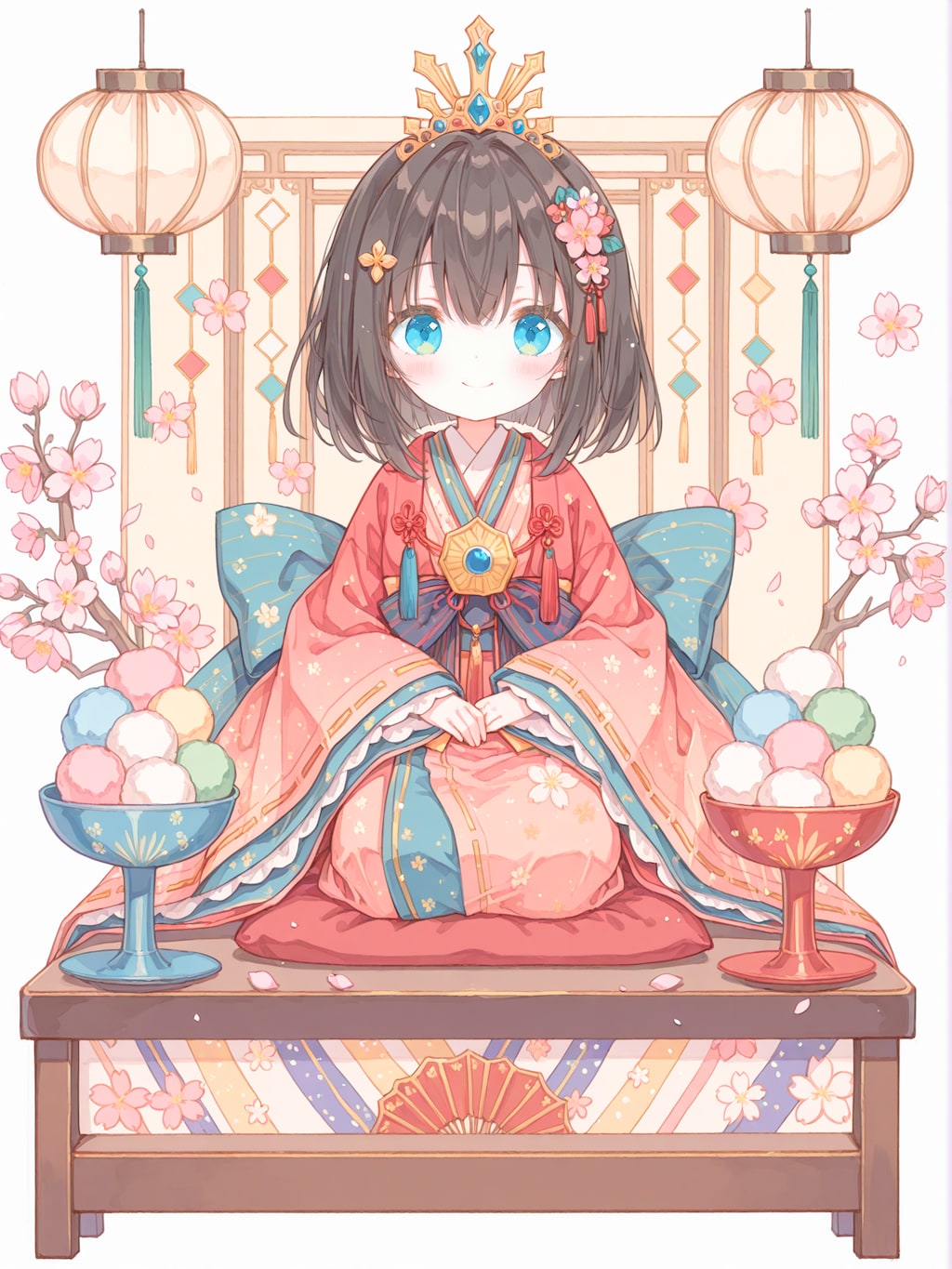 桃の節句のお雛さま