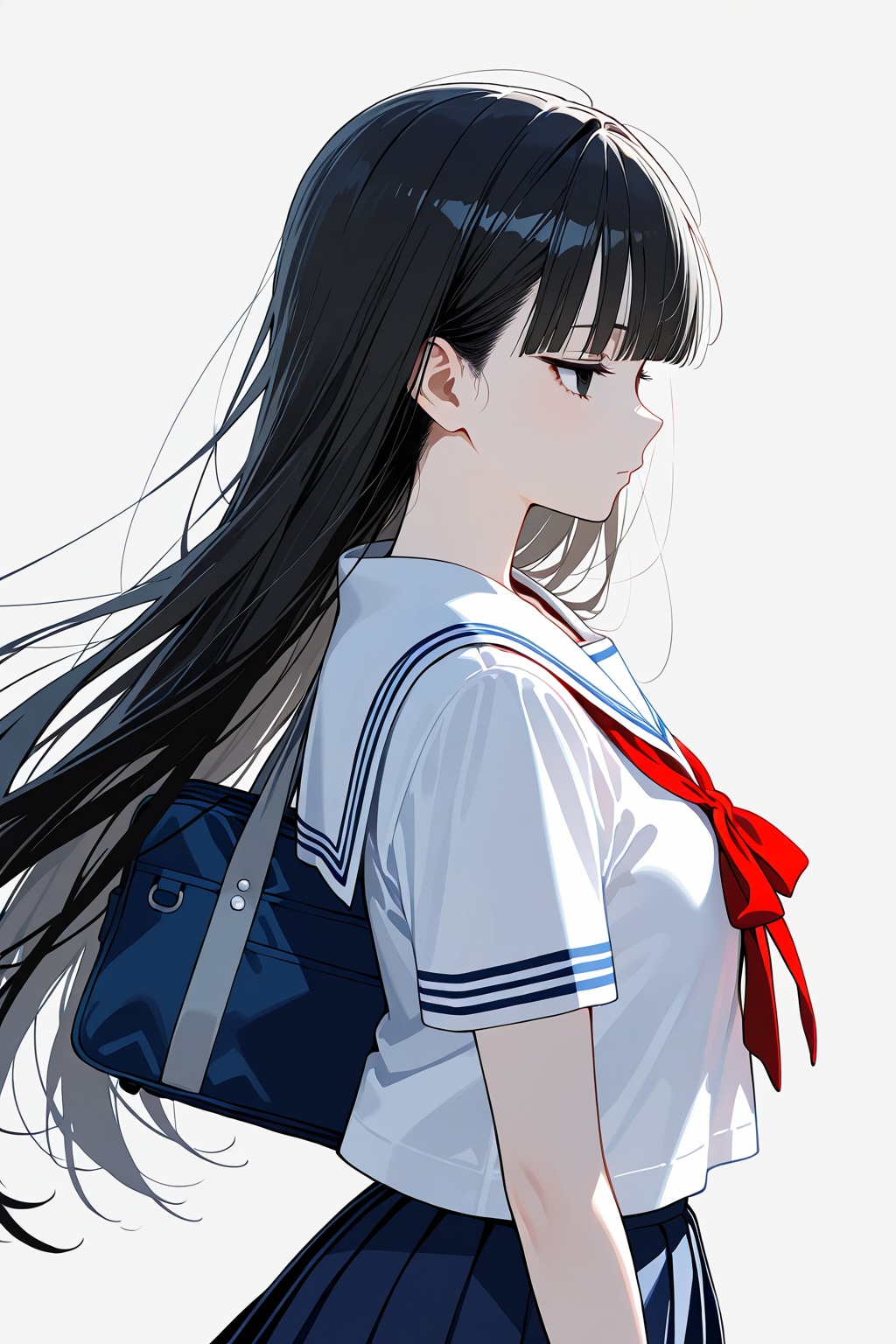 サトコ　黒髪ぱっつんちゃん