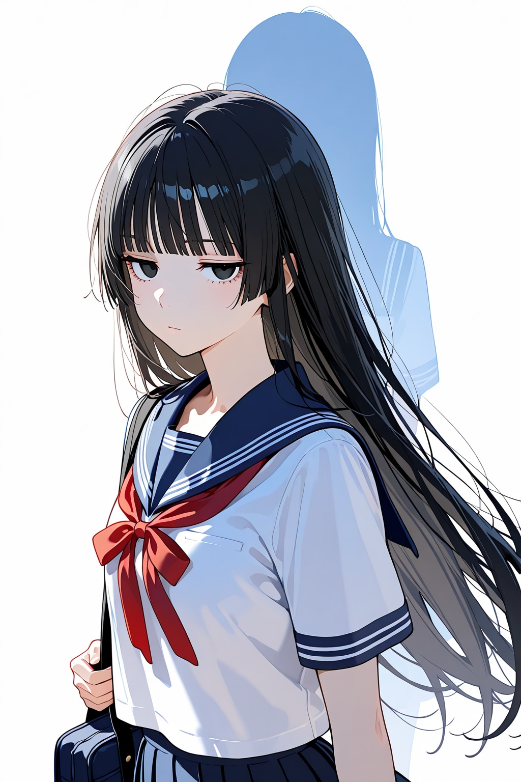 サトコ　黒髪ぱっつんちゃん