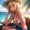 麦わら帽子とショーパン 3枚目
