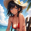 麦わら帽子とショーパン 4枚目