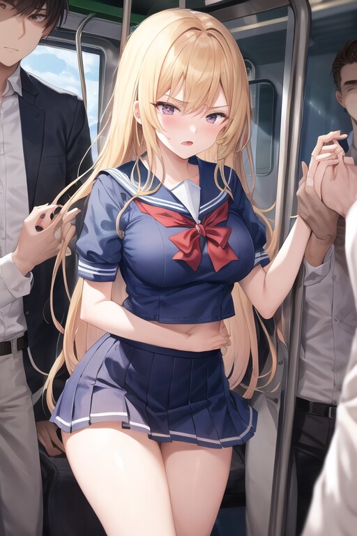 練習(学生を電車内で囲んで　その1)