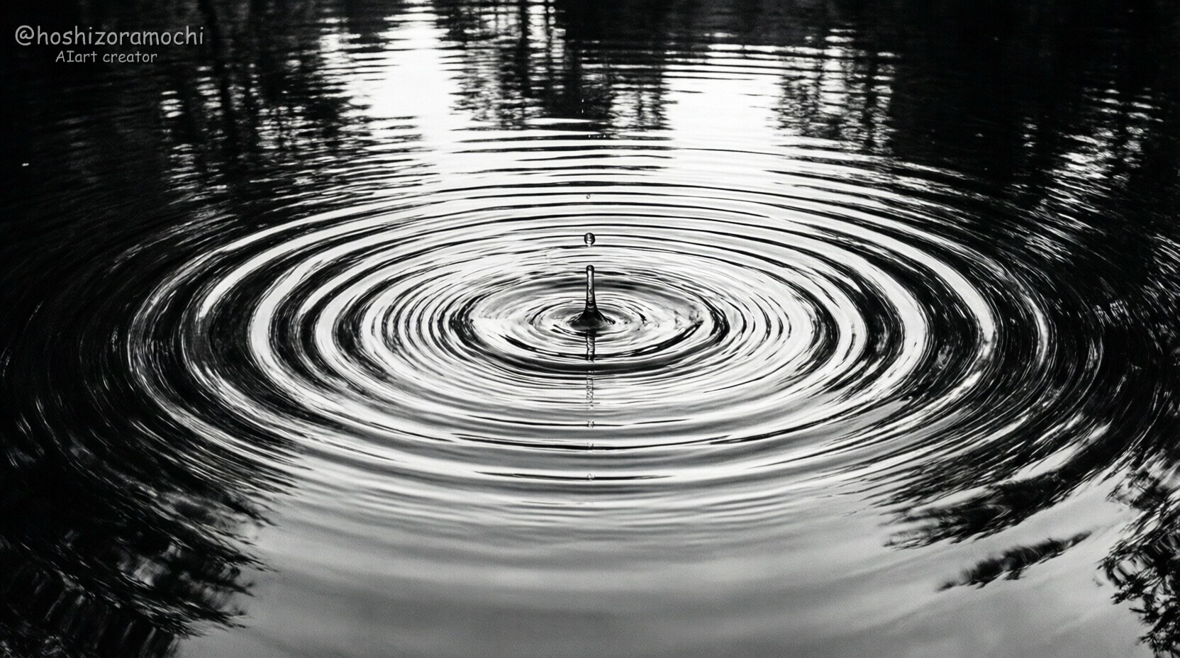 時間が波紋となって広がる瞬間💧