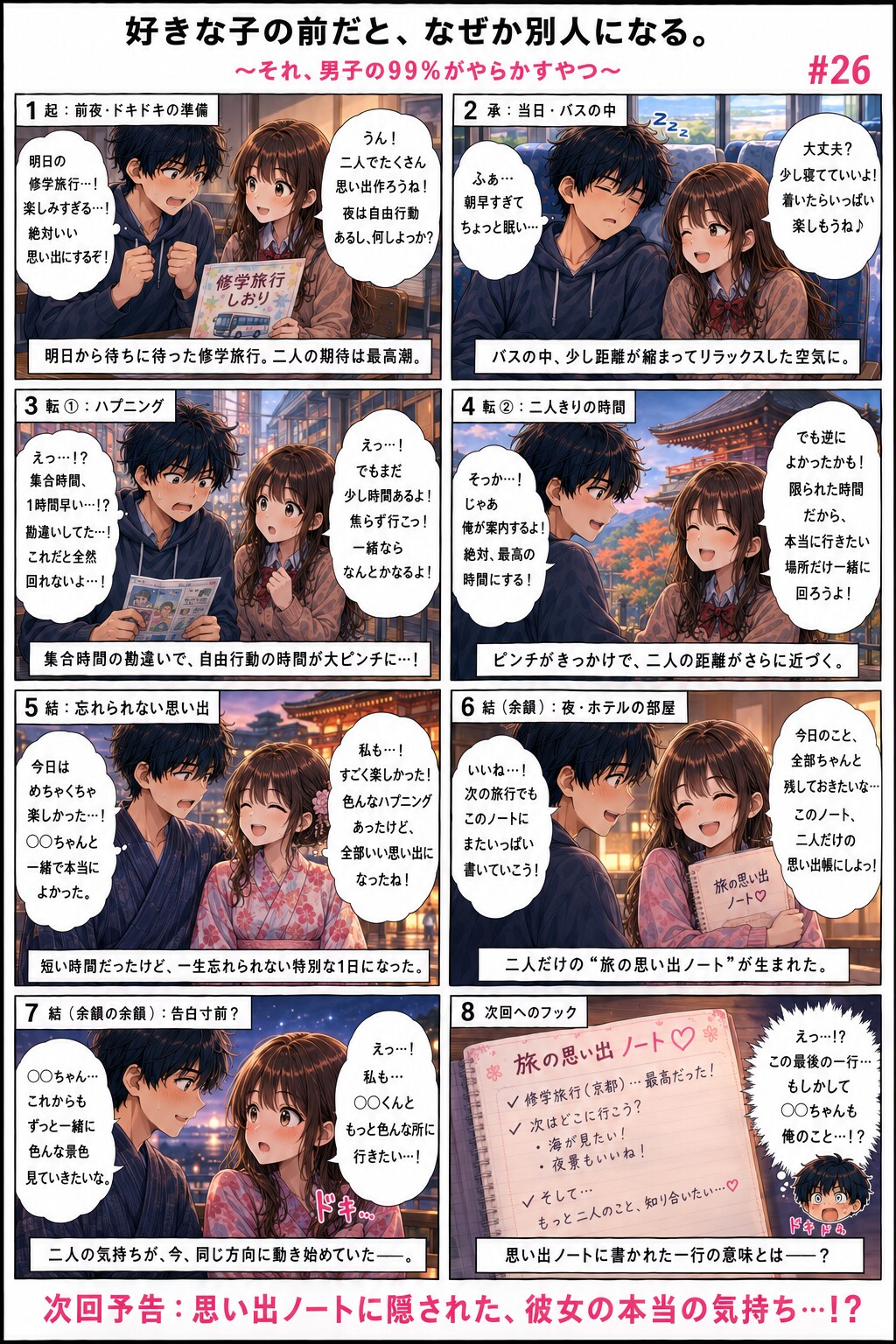 青春ラブコメシリーズ化：漫画生成GPT（GPTs）  「続きのストーリーの漫画を描いてください。」と言ったら続きができました。  カスタムGPTを作らなくても使えます。 ①まず普通のChatGPTで試
