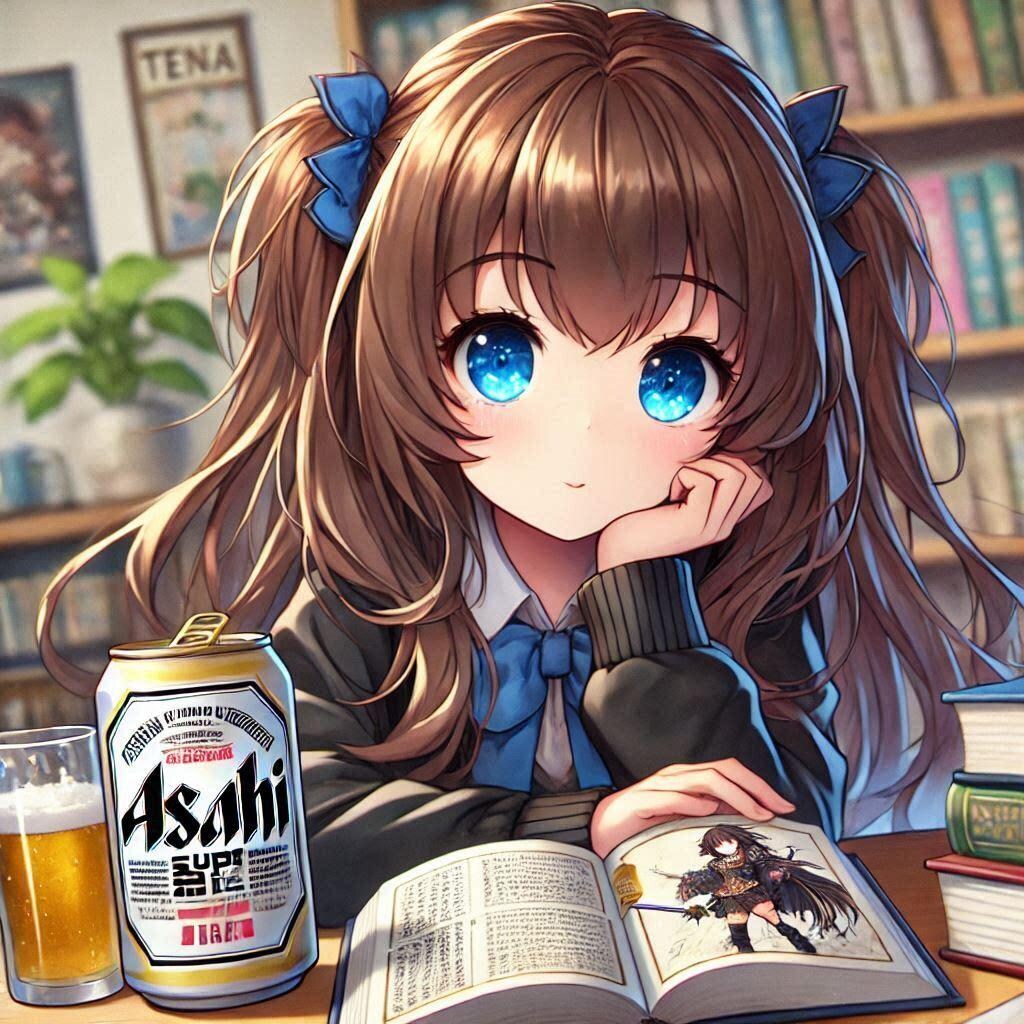 小説を読んで疑問を持つ小さな女の子