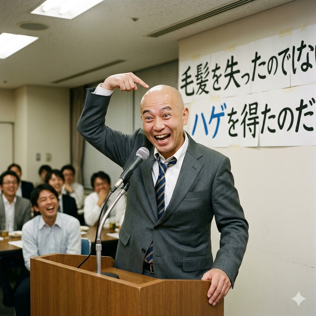 我々は毛髪を失ったのではない、ハゲを得たのだ！