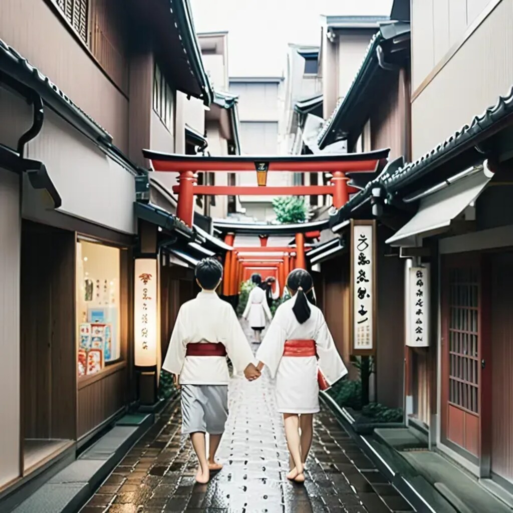 黄昏れて御堂条