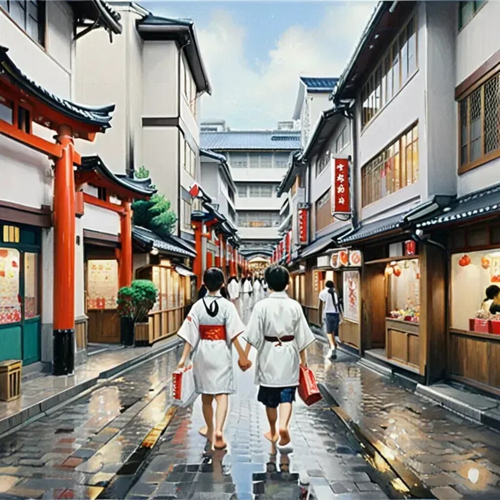 黄昏れて御堂条