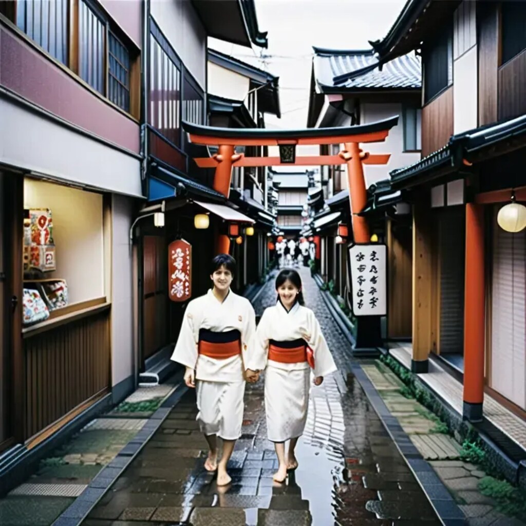 黄昏れて御堂条