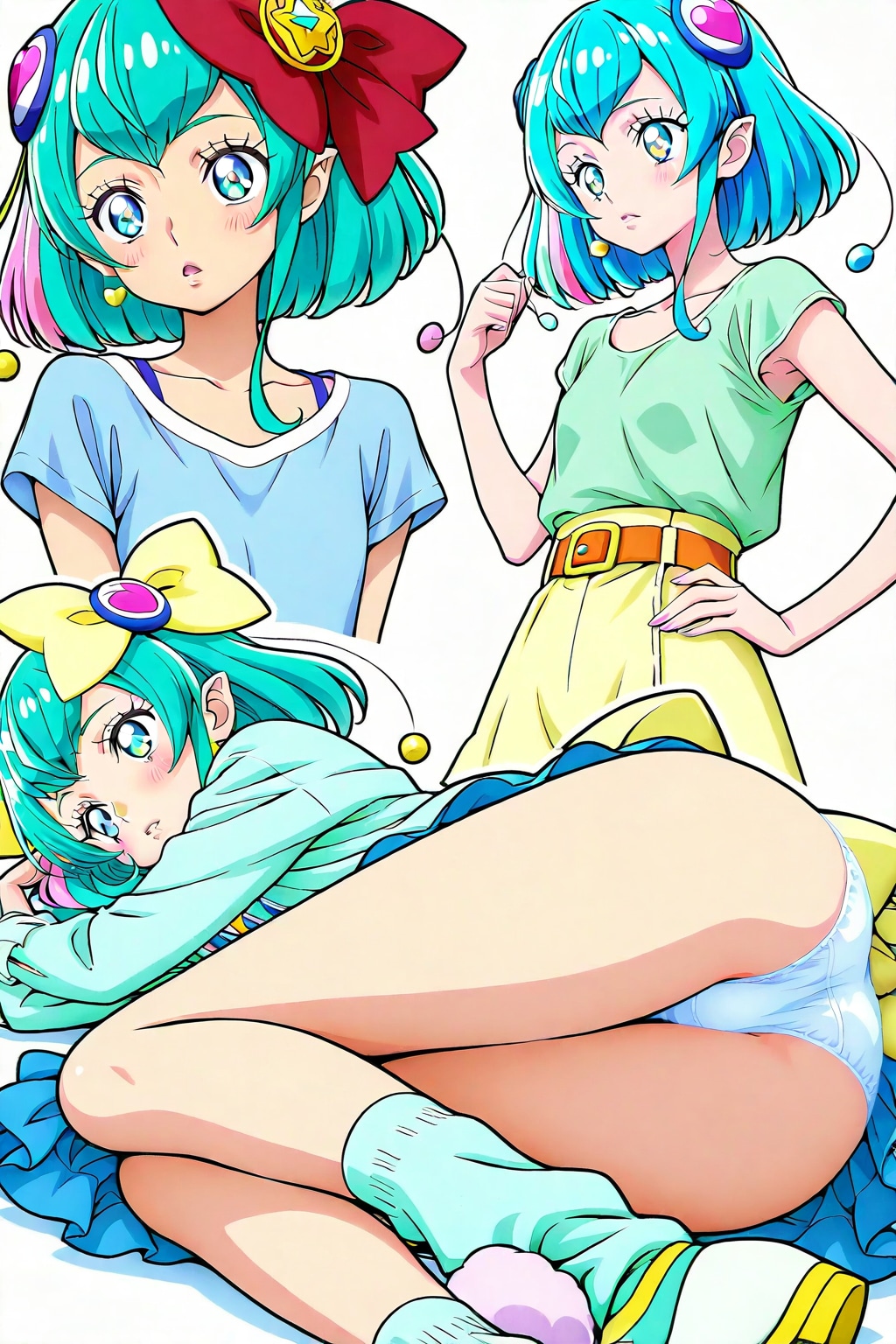 羽衣ララは寝そべっている