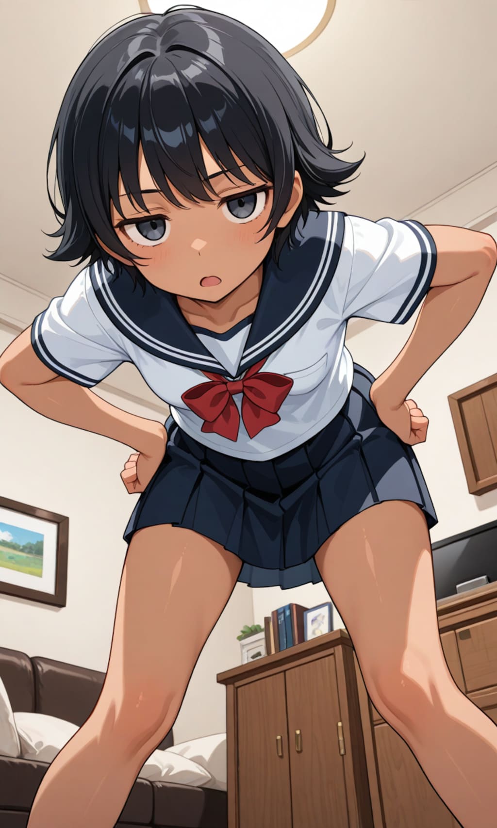 もう！またそんなところで寝てる