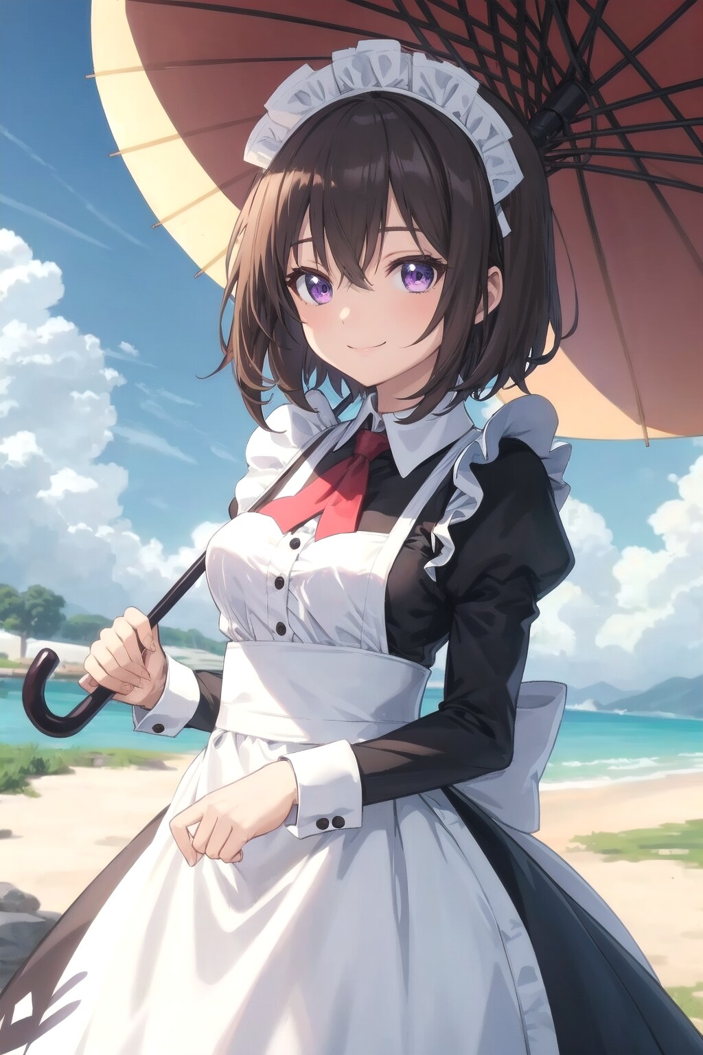 ご主人様もこっちに入って、ね？