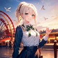 黄昏の遊園地にて 4枚目