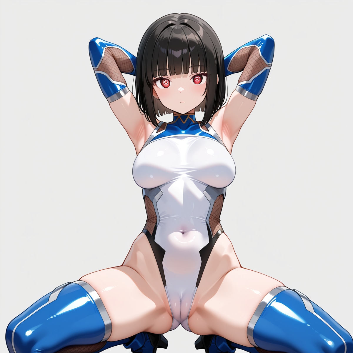 対魔忍　咲成奈那妃　エロ蹲踞で催眠解除