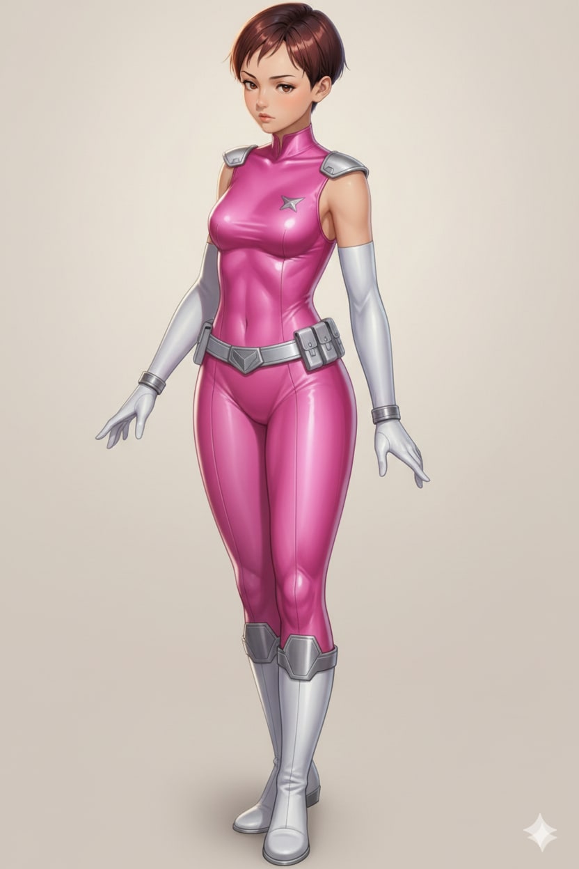 戦隊ヒロインのような女の子・グラビア