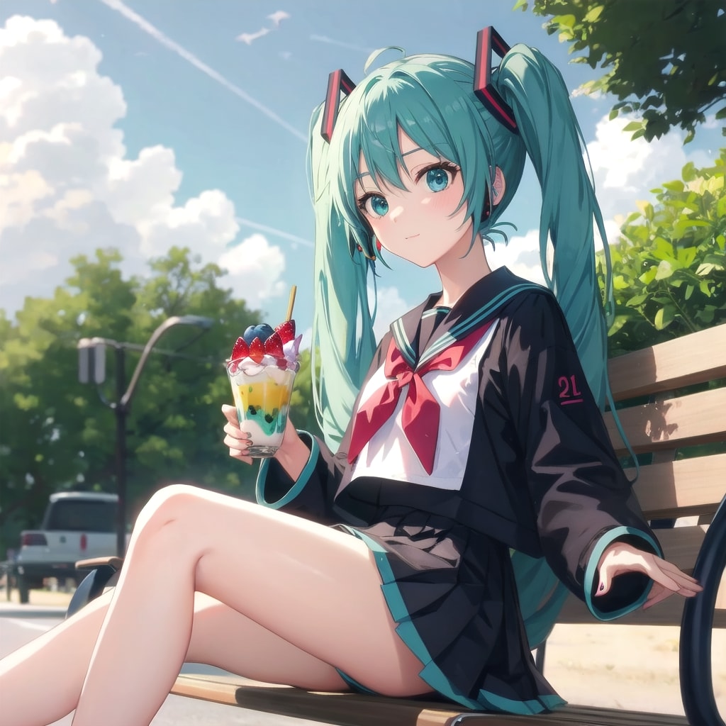 フルーツパフェ | の人気AIイラスト・グラビア