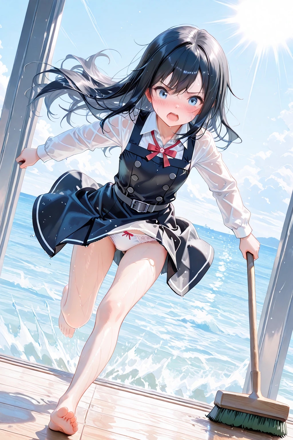 うおおおお、掃除するぞー！　見ていてください提督！