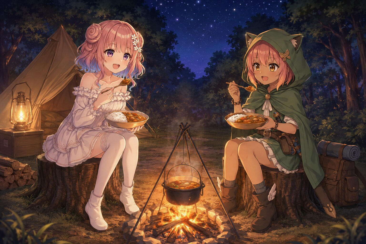 キャンプではカレーを