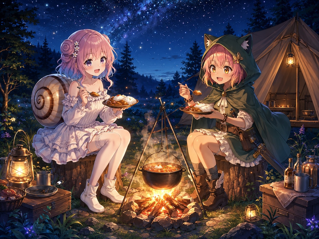 キャンプではカレーを