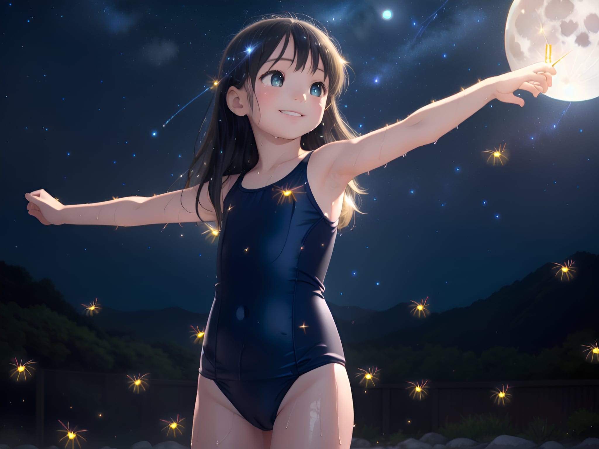 蛍・月・温泉・スク水（喜）