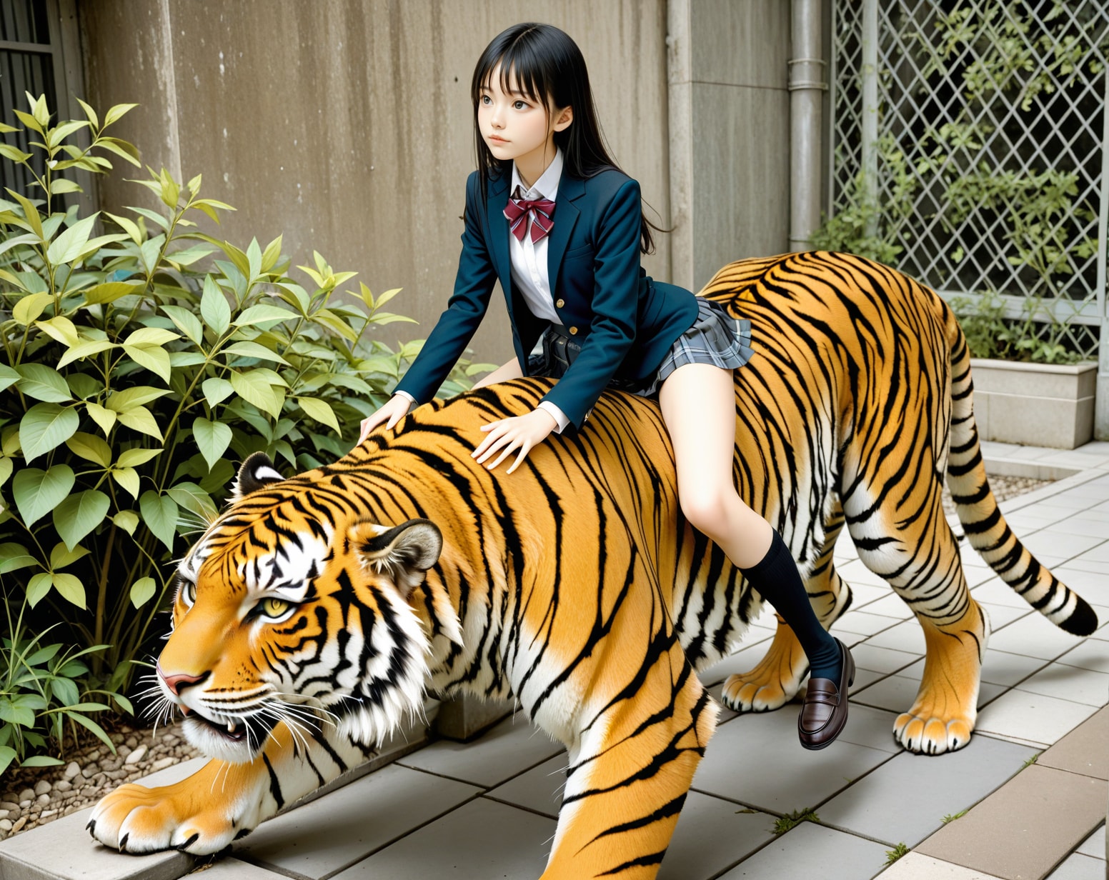 トラに乗ったったｗｗｗｗｗ | の人気AIイラスト・グラビア