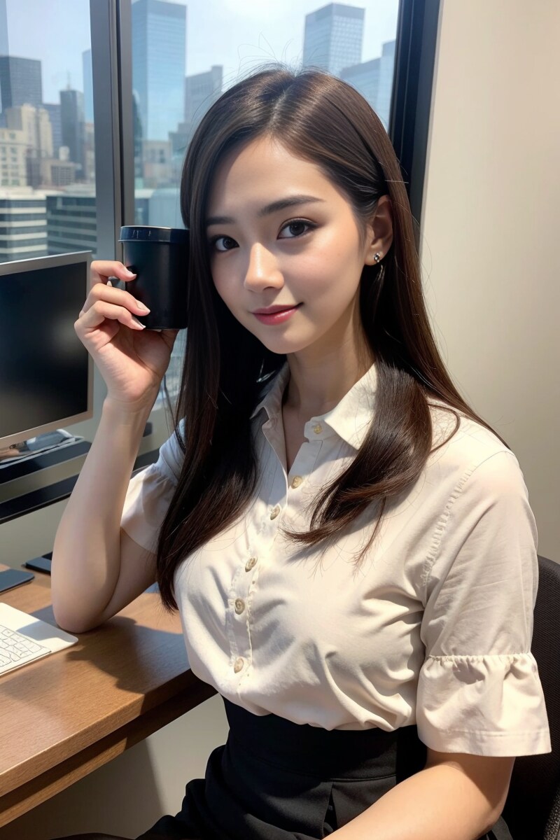 先輩も一服しましょ