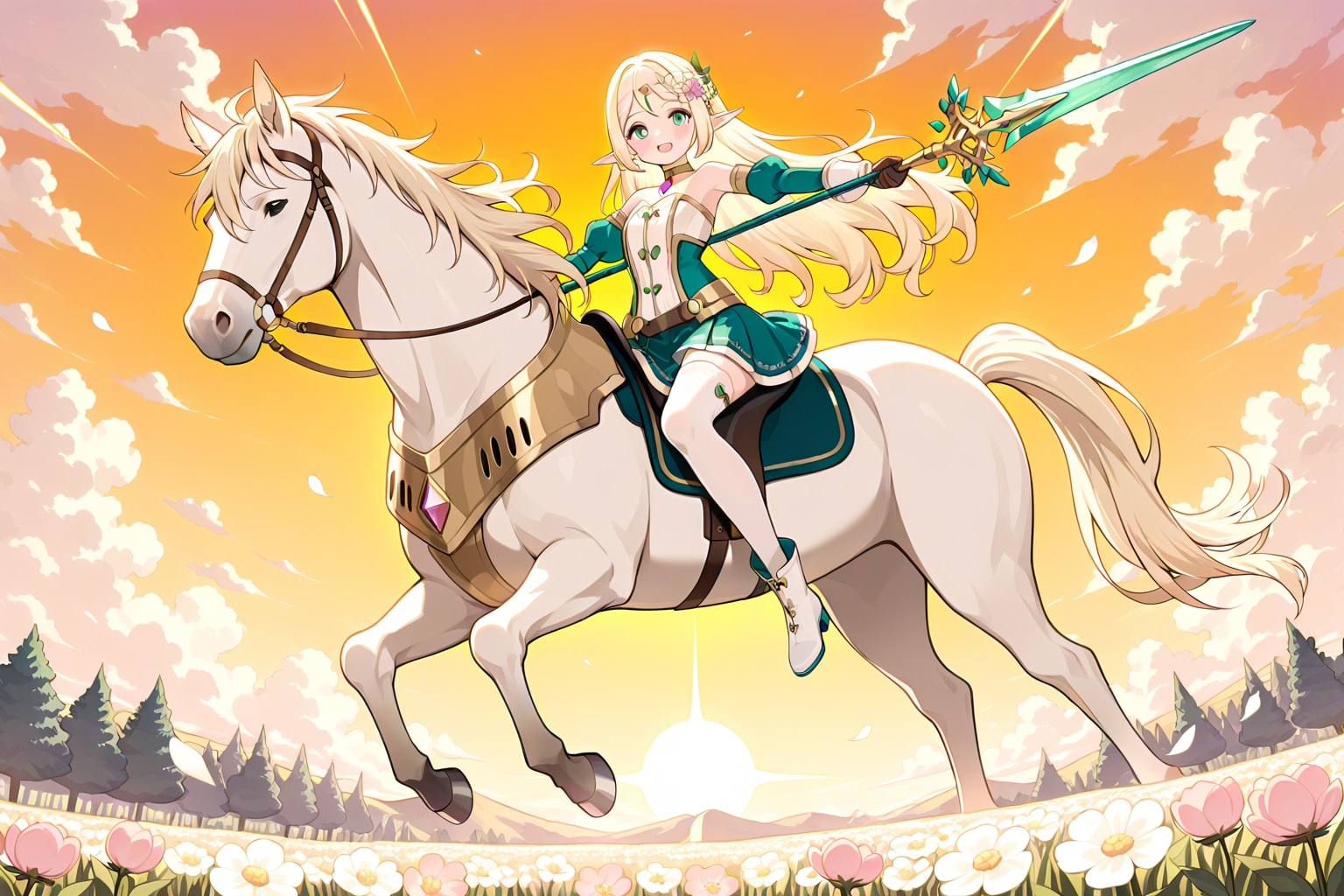 elf girl - cavalry | の人気AIイラスト・グラビア