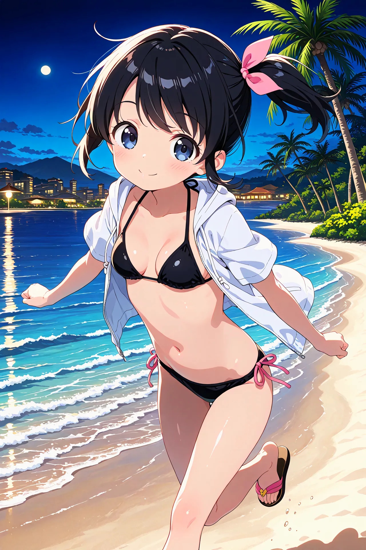 さやかちゃんと夜の海