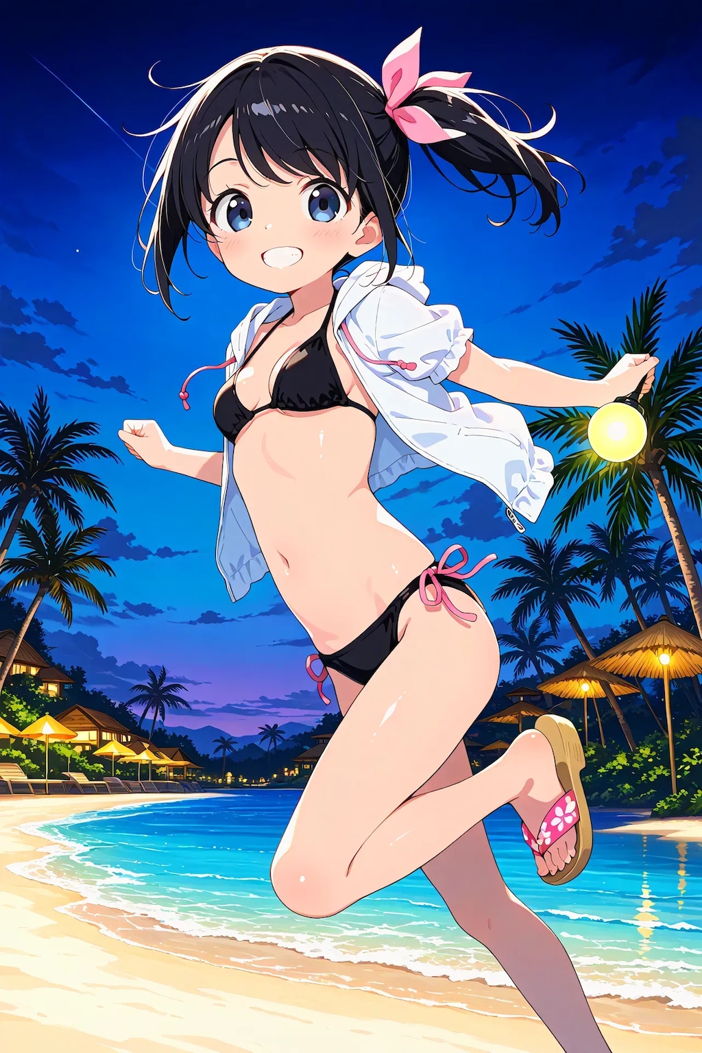 さやかちゃんと夜の海