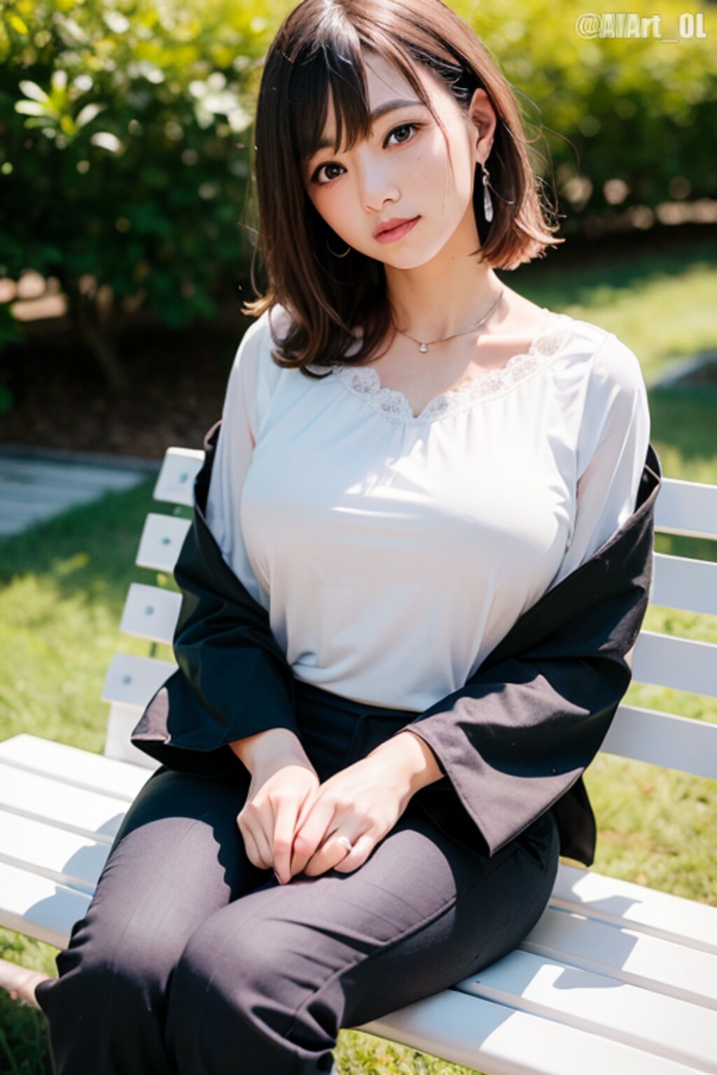 公園のOLさん